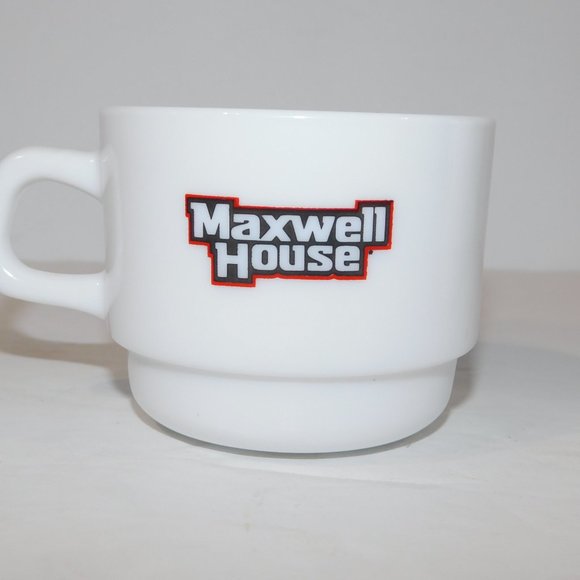 Set 4 Vintage Maxwell House Cappuccino Cups / Mugs Arcopal France - Picture 4 of 7